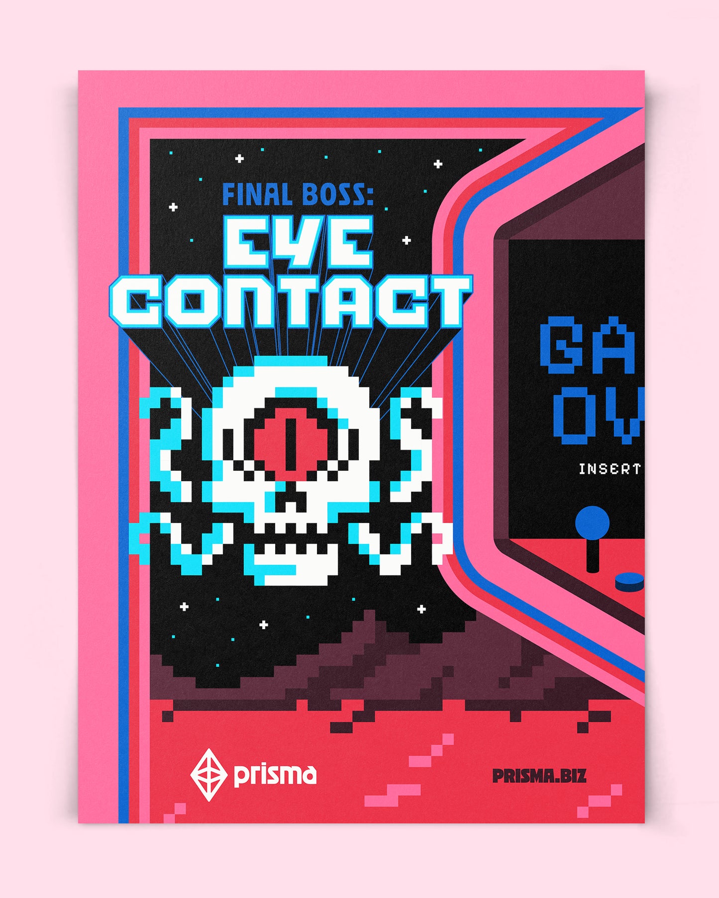 Eye Contact art print for neurodivergent, ADHD, and autistic adults by Prisma
